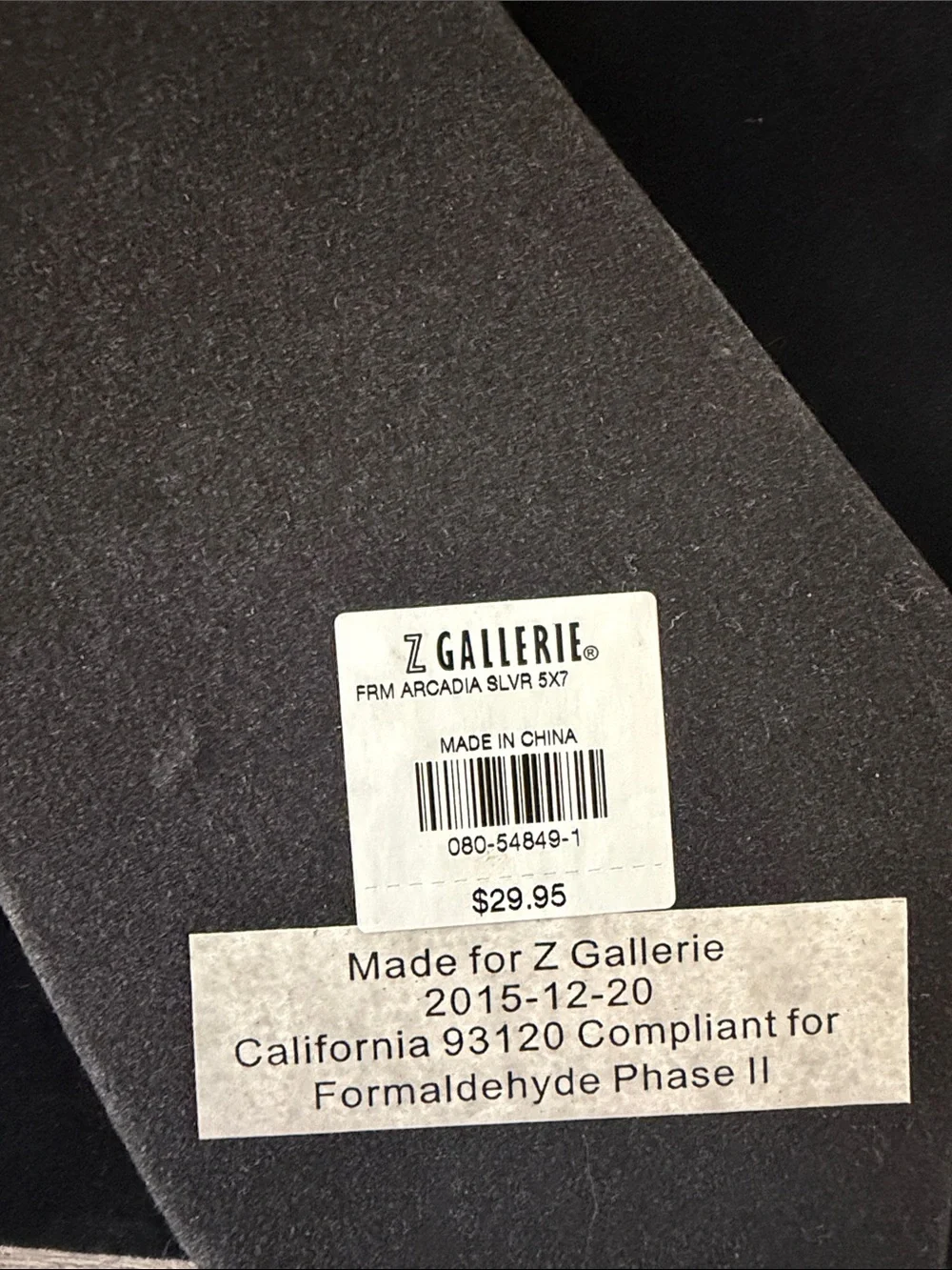 Z Gallerie Silver Square Picture Frame